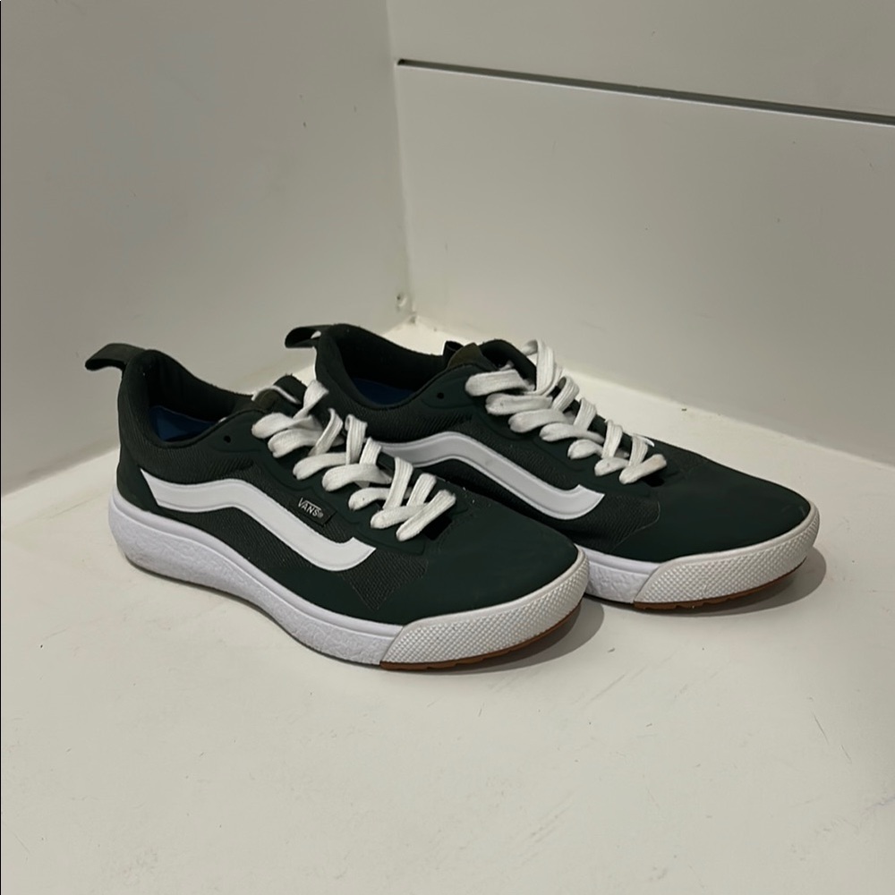 Vans Green and White Sneakers